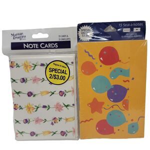 Sangamon Martin Designs Vintage Note Cards Birthday Notes NIP